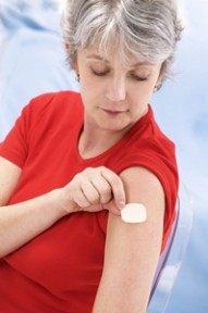 women patch arm