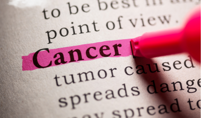 The word cancer highlighted